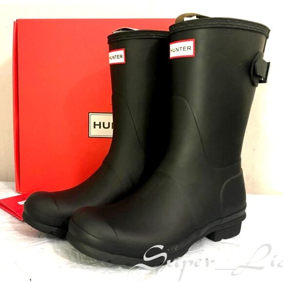 NEW Hunter Women's Original Back Adjustable Short Rain Boots - Picture 5 of 9